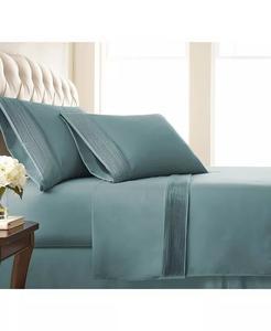 Стильный комплект плиссированных простыней с очень глубокими карманами (21 дюйм) Southshore Fine Linens, синий
