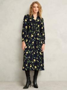 Миниатюрное платье-рубашка everly в цветочек Hobbs, темно-синий/разноцветный