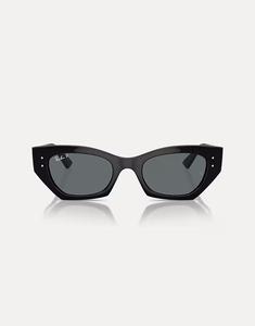 Солнцезащитные очки Zena с нерегулярной поляризацией и серыми линзами черного цвета Ray-Ban