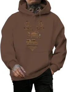 Графический свитшот для мужчин Western Elk с принтом, модный худи с длинными рукавами