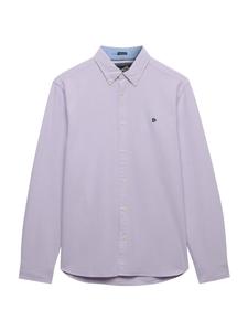 Superdry & Co Рубашка для офиса 'Preppy Oxford' комфортного кроя в пастельно-фиолетовом цвете