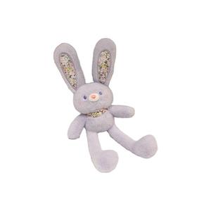 Очаровательная цветочная плюшевая кукла-кролик с петелькой, высота 30см Tak Bebe, фиолетовый