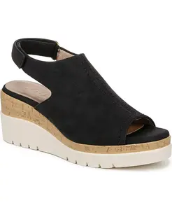 Женские босоножки Giselle на платформе с открытым носком и ремешком на щиколотке Soul Naturalizer, черный