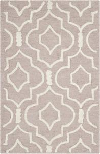 Ковер SAFAVIEH, 77 x 122 см, Cambridge Collection, Beige & Ivory, ручной работы из марокканской шерсти, идеален для помещений с высокой проходимостью: прихожая, гостиная, спальня (CAM141J)