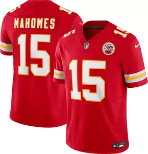 Nike Men's Kansas City Chiefs Патрик Махоумс № 15 Vapor F.U.S.E. Ограниченная красная майка