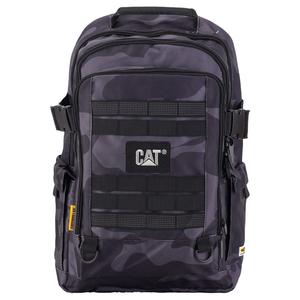 Полиэстеровый рюкзак среднего размера унисекс черно-фиолетовый CAT