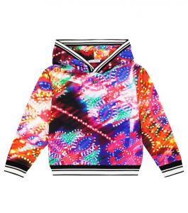 Худи из хлопкового джерси с принтом Dolce&Gabbana, разноцветный