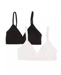 Женский комплект из 2 бюстгальтеров-бралеттов из хлопка пима Felina, мультиколор