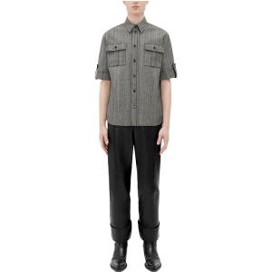 Рубашка мужская серая Bottega Veneta, серый