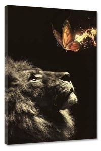 Картина на холсте Hustling Sharks Observe, черный