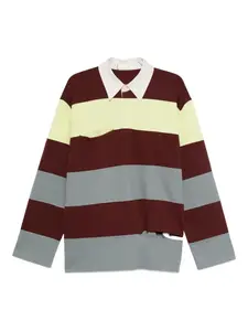 Полосатый поло YCH, красный