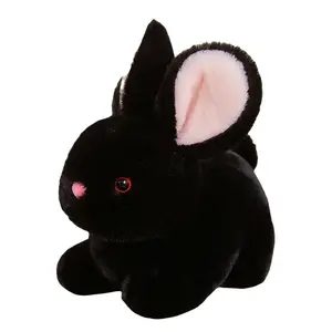 Плюшевый кулон с кроликом плюшевая кукла высота 15см/20см/30см Bitter purchase, черный
