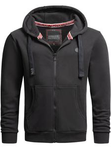 Толстовка с капюшоном на молнии Alessandro Salvarini Zip-Up Hoodie Lomborio, черный