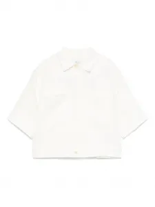 Льняная рубашка MAX MARA, белый