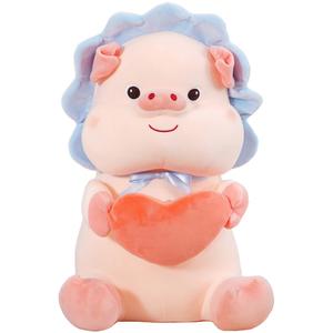 Милый Doodoo Sun Pig Hug Heart Pig плюшевая кукла высота 22см/35см/45см Mocha duck, синий