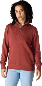 Carhartt Women's TENCEL Fiber Series расслабленный фасон полузастегивающийся свитшот, Spice Red
