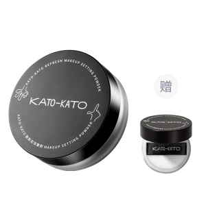 Рассыпчатая фиксирующая пудра KATO для контроля жирности кожи и коррекции тона лица Kato-Kato, 3 04 soft, with a free 1g nude loose powder