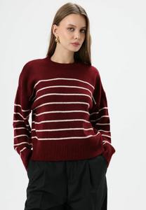 Джемпер D.MoRo STRIPED, Burgundy/Bordeaux