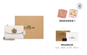 COACH Женская сумка Камелия Паркер с одним плечевым ремнем белая