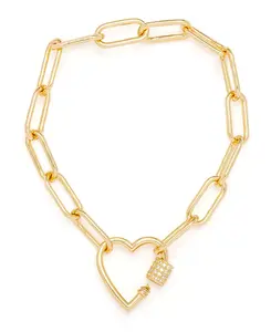 Браслет в форме сердца с кубическим цирконием из желтого или розового золота Macy'S, gold