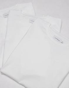 Футболка Topman Classic Fit, 3 пары, белого цвета