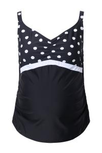 Бюстгальтер-футболка Ulla Popken, черный/белый