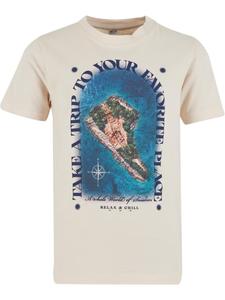 Футболка Kids Favorite Place Tee бежевого цвета Mister Tee