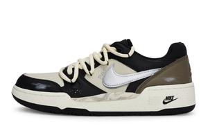 Nike Кроссовки для скейтбординга Full Force REGO Hot Dog с серебристыми крыльями, износостойкие, низкие, мужские, черные, белые, серые