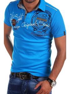 Футболка поло behype, бирюзовый