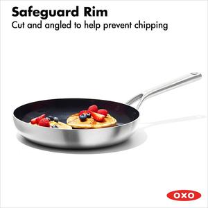 OXO Mira 3-слойная нержавеющая сталь 12, сковорода с антипригарным покрытием, мультиколор