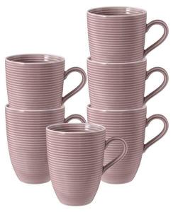 Кофейная кружка Seltmann Weiden Beat Color Glaze 6 шт, 9x11x9 см, старый розовый