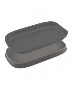 Подставка для двух ложек из нержавеющей стали, термостойкая двойная подставка для столовых приборов, набор из 2 предметов Tovolo, цвет charcoal