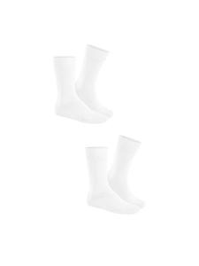 Носки только 2 пары с манжетой без давления, белые Hudson
