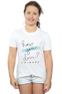 Как дела? Хлопковая футболка с почерком Friends, белый