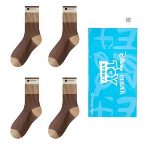 Набор из 4 пар унисекс носков Crew Disney, хаки