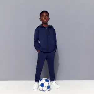 Длинные брюки из вискозы для мальчиков Boomerang в спортивно-повседневном стиле, синий