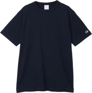 Мужская базовая футболка Champion C8-Z312Z из 100% хлопка с коротким рукавом и круглым вырезом, темно-синий