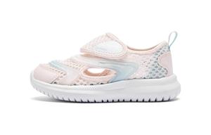 Дышащие, износостойкие, нескользящие, низкие туфли для малышей QIAODAN, розовый/синий