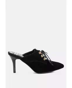 Милади замшевые мюли на шпильке Rag & Co, черный