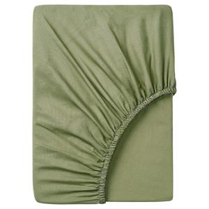 Простыня на резинке Ikea Dvala, 90х200 см, светло-зеленый
