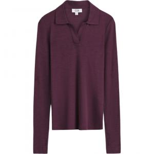 COS Поло для женщин, бордовое