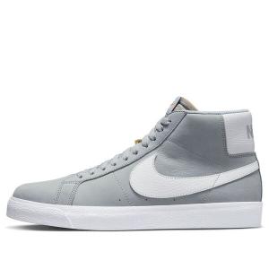 Кроссовки sb blazer mid wolf grey Nike, серый
