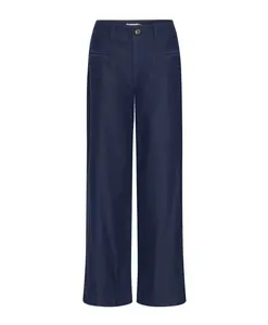 Темно-Синие джинсы с высокой талией Ichi, синий