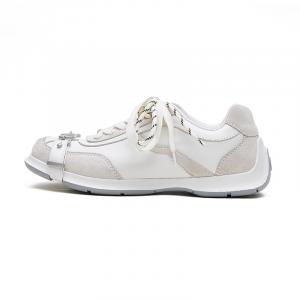 ABCICEY Износостойкие и легкие повседневные низкие туфли унисекс белого цвета