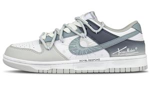 Кроссовки для скейтбординга Dunk Abrasion Resistant Low top Unisex Nike, светло-серый