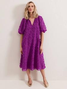 Текстурированное платье миди от bella Phase Eight, цвет Mid Purple