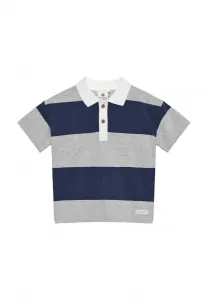 Рубашка-Поло с коротким рукавом En Fant, Light Grey Melange