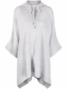 Michael Michael Kors кейп тонкой вязки с капюшоном, серый