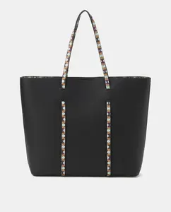 Сумка-шоппер с принтом от Энди Вашингтон Jo & Mr. Joe, черный