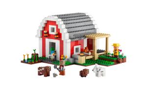 LEGO Конструктор Overworld Minecraft, здание красного амбара, 799 деталей